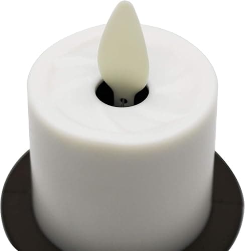 Luminara Flameless Candle Nightlight w/Dusk to Dawn Light Dark Auto Sensor, Bronze Plugin Night LED Light w/Patented Real-Flame Effect Technology, Safe for Kids & Pets thumbnail 6