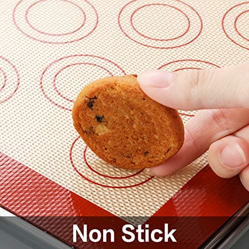 Stainless Steel Baking Sheet Tray Cooling Rack with Silicone Baking Mat Set, Cookie Pan with Cooling Rack, Set of 9 (3 Sheets + 3 Racks + 3 Mats), 10/12/16 Inch, Easy Clean thumbnail 6
