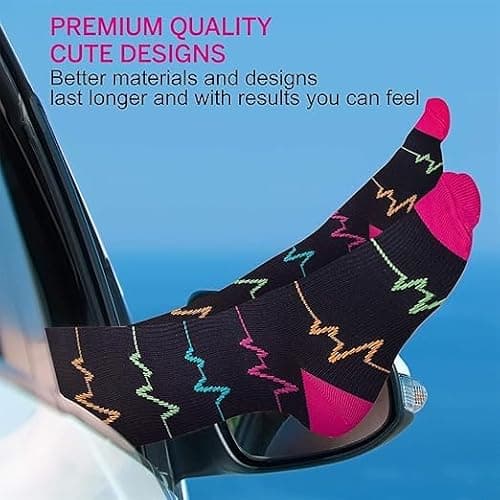 LEVSOX Compression Socks Women and Men, 20-30mmHg, Best for Nurses, Travel, Pregnancy thumbnail 3