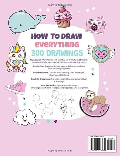 How To Draw Everything: 300 Drawings of Cute Stuff, Animals, Food, Gifts, and other Amazing Things | Book For Kids thumbnail 2