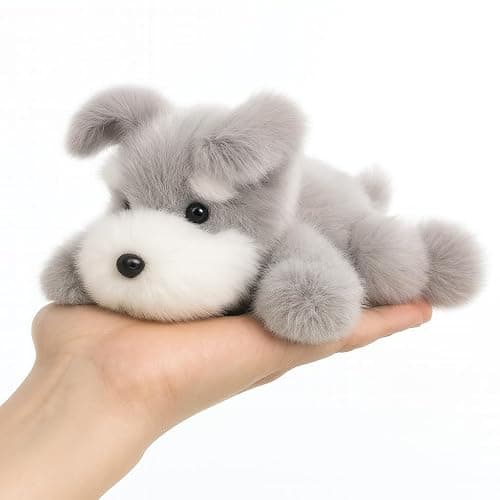Mushymallow Adorable Schnauzer Dog Stuffed Animal Soft Plush Toy Cute Birthday Gifts for Boys Girls Kids Toddlers thumbnail 6