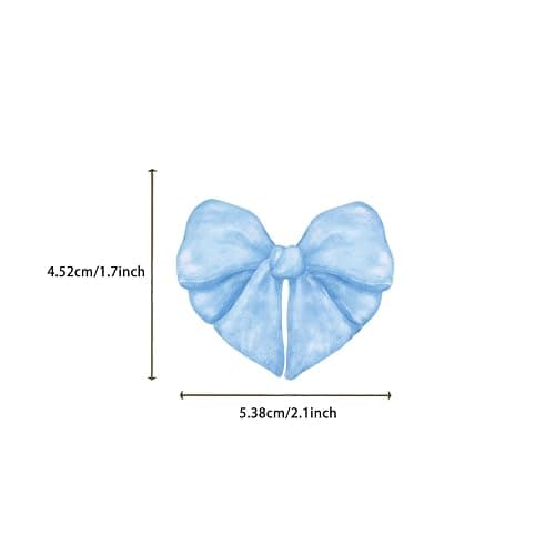 GUBPHK 50 Pcs Bows Stickers,Blue Bow Decal Vintage Aesthetic Stickers,Vinyl Waterproof Blue Bows Sticker for Water Bottle Laptop Phone Journal Gifts for Girl Women thumbnail 3