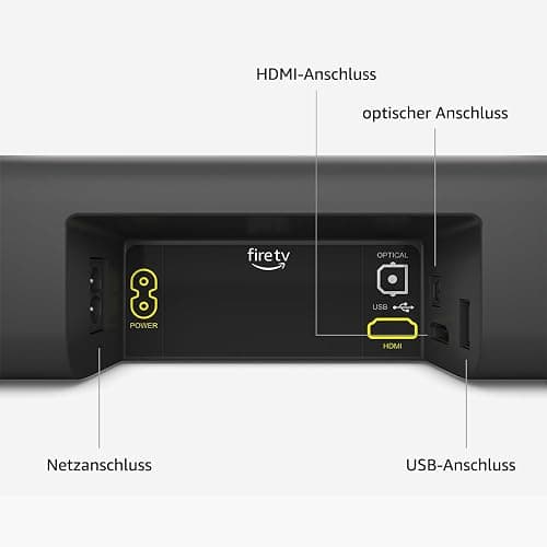 Amazon Fire TV Soundbar, 2.0-Lautsprecher mit DTS Virtual:X und Dolby Audio sowie Bluetooth-Unterstützung thumbnail 5