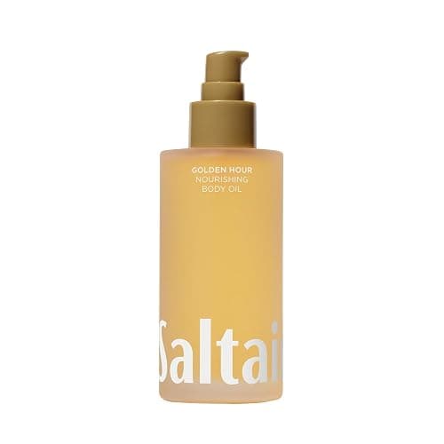Saltair Body Oil. Luxurious Golden Hour After Shower and Bath Oil Moisturizer for Women and Men. Botanical, Non-Greasy, and Well-Absorbing Lotion for Hydrating Dry Skin. 4oz Pump Bottle - Image 1