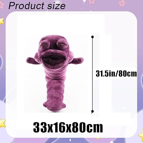 UBNZESW 31.5 Inch Worm Plush, Worm Stuffed Figure Pillow Halloween Cosplay for Room Decor for Fans thumbnail 3