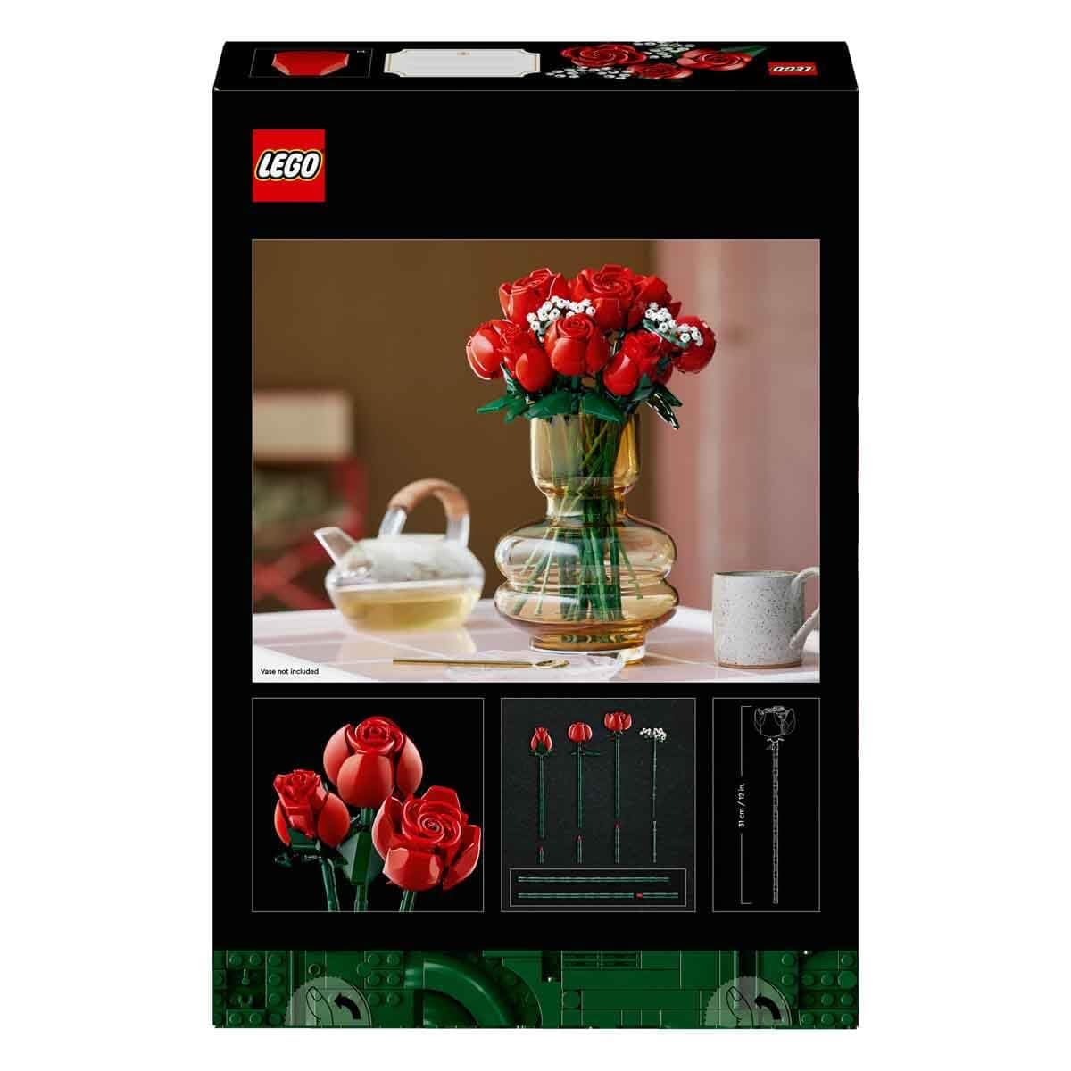 LEGO Botanicals Rose Bouquet, Decorative Flowers for Home, Adult Building Kit from the Botanical Collection, Gift for Woman or Man, Relaxing Hobby and Creative Activity 10328 thumbnail 4