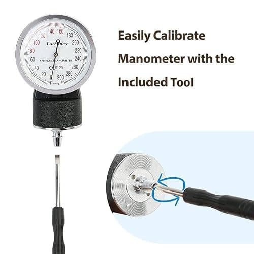 LotFancy Pediatric Blood Pressure Cuff Manual, Child Professional BP Cuff 7.2"-10.5", Children Aneroid Sphygmomanometer Small Cuff with Portable Carring Case and Zero Calibration thumbnail 6