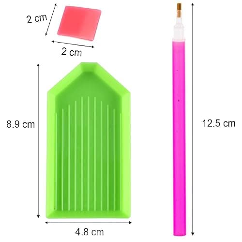 BinarySky 16 PCS Diamond Painting Tools Set | Accessories with Pen, Glue Clay, and Plastic Trays for DIY Diamond Painting thumbnail 2