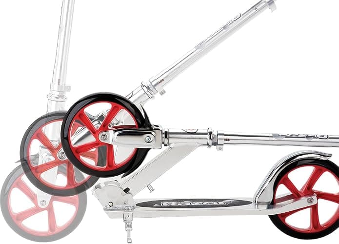 Razor A5 Lux Kick Scooter for Kids Ages 8+ - 8" Urethane Wheels, Anodized Finish Featuring Bold Colors and Graphics, for Riders up to 220 lbs thumbnail 4