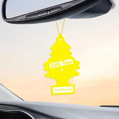 LITTLE TREES Car Air Freshener | Hanging Paper Tree for Home or Car | Vanillaroma | Pack of 6 thumbnail 4