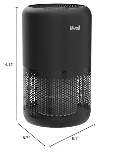 LEVOIT Air Purifier for Home Allergies Pets Hair in Bedroom, Covers Up to 1095 ft² by 56W High Torque Motor, 3-in-1 Filter with HEPA Sleep Mode, Remove Dust Smoke Pollutants Odor, Core300-P, Black - Black - Air Purifier thumbnail 8