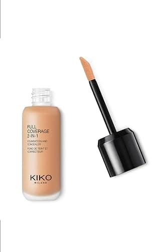 KIKO Milano Full Coverage 2-in-1 Foundation & Concealer 09 - WB 60 | Fond De Teint/Correcteur 2 En 1 À Couvrance Élevée, Liquide - Image 1