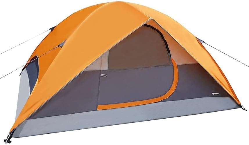 Amazon Basics Dome Camping Tent with Rainfly and Carry Bag - 4 Person