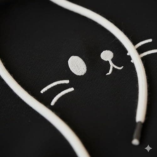 Feigujin Women Kawaii Cat Ear Hoodie Cute Japanese Anime Hooded Sweatshirt Preppy Meow Graphic Pullover Clothes Fall Winter thumbnail 8