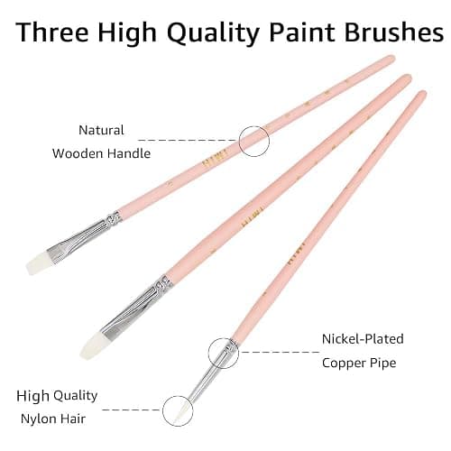 HIMI Gouache Paint Set, 24 Colors x 30ml/1oz with 3 Brushes & a Palette, Unique Jelly Cup Design, Non-Toxic, Guache Paint for Canvas Watercolor Paper - Perfect for Beginners, Students, Artists(Pink) thumbnail 3