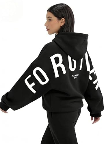 GOTHPICKUS Unisex Y2K Vintage Slogan Oversized Hoodie Retro 2000s Streetwear Casual Edgy Pullover for Daily Outfits thumbnail 2