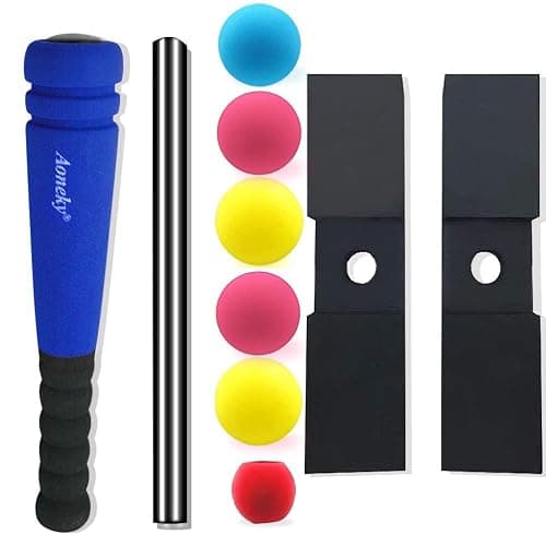 Aoneky Mini Foam Tball Set for Toddlers 1-3 Years, Portable Baseball Toy Set with Foam Bat, 5 Balls, T-Ball Stand & Carry Bag, Safe Soft T-Ball for Boys Girls Indoor Outdoor Play thumbnail 3
