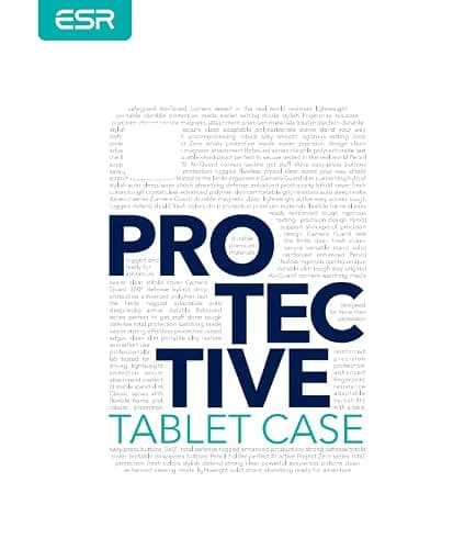 ESR for iPad Air 11 Inch Case M3/M2 (2025/2024), iPad Air 5th/4th Gen(2022/2020), Slim&Light, Yellowing Resistant, Transparent Back Cover, Supports Pencil Pro&Pencil (USB-C), Zero Series, Clear thumbnail 10