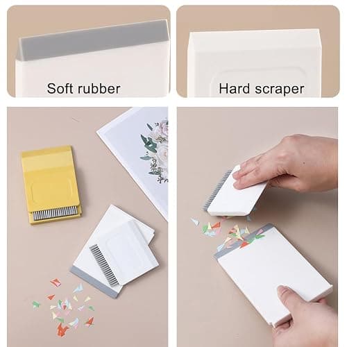 Ouliget Kitchen Sink Squeegee and Countertop Brush,3 in 1 Mini Squeegee Sponge Countertop Dirt Cleaning Brush,Multi Purpose Compact Brush Cleans Wet and Dry Spills thumbnail 6