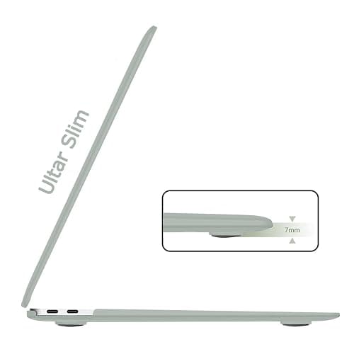 B BELK Compatible with MacBook Air 13 inch Case M1 2022 2021 2020 2019 2018 A2337 A2179 A1932, Matte Plastic Hard Shell+ Keyboard Cover+ Screen Protector for MacBook Air 13.3 inch Case, Antique Green thumbnail 4