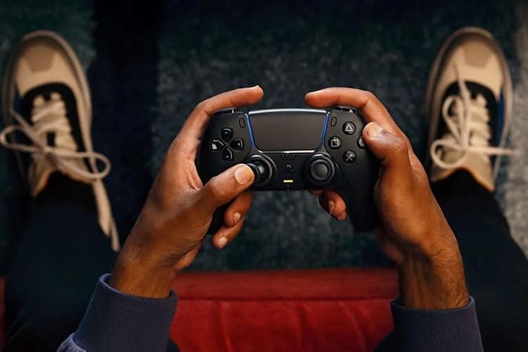 Sony PlayStation DualSense Wireless Controller Midnight Black for PlayStation 5 thumbnail 4