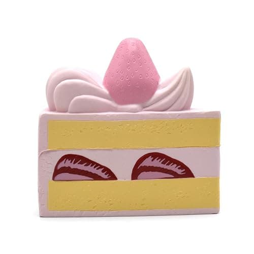 Strawberry Shortcake Squishy Birthday Cake Squeeze Colossal Slow Rising Squishies Scented Toy Gift (Pink) thumbnail 5