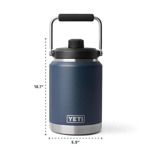 YETI Rambler Half Gallon Jug 2.0, Vacuum Insulated, Leakproof, Stainless Steel with MagCap, Black Forest Green thumbnail 3