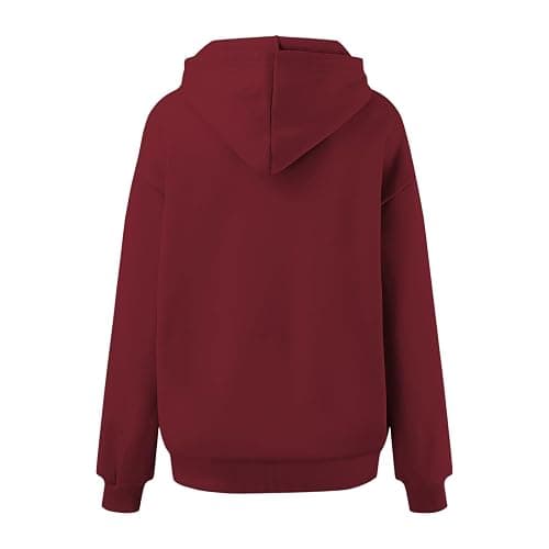 XINGJIAARTS Mockneck Sweatshirt Women Long Sleeve Fleece Top Pullover Hoodies For Women Sweater Shirts With Side Pockets New thumbnail 5