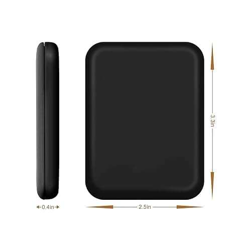 Kakuje Compact Mirror, 1X/3X Magnification LED Pocket Mirror with Nternal BIattery, Pink Mini Mirror for Purse, Pocket,Travel and Present - Black thumbnail 2
