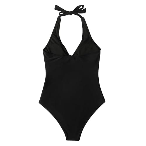 SUUKSESS Women Sexy Tummy Control One Piece Swimsuits Halter Push Up Bathing Suits thumbnail 7