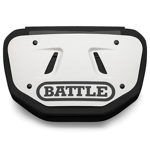 Battle Sports Chrome Football Back Plate – Hard Shell Lower Back Protector with Contoured Foam for High-Impact Protection for Adult and Youth thumbnail 2