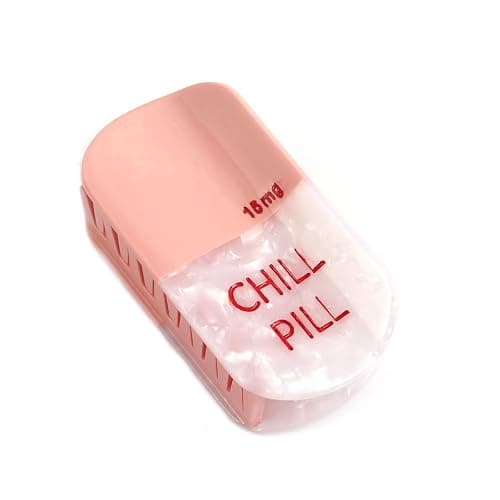 PERSONFUN Chill Pill Hair Claw Clip Pharmacy Claw Clip Personalized claw hair Clip Fun Summer Acetate Hair Claw Accessories for Women - Image 1