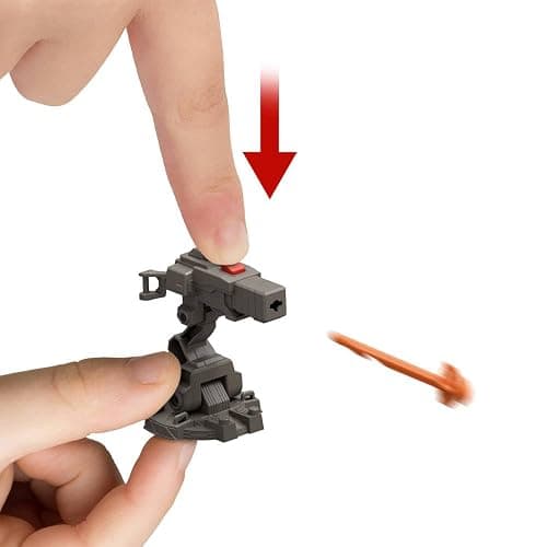 Mattel Jurassic World Rebirth Vehicle with 1 Human & 1 Dinosaur Figure, Launch ‘N Battle Truck, Martin Krebs Figure & Raptor, Turret & 2 Projectiles thumbnail 3
