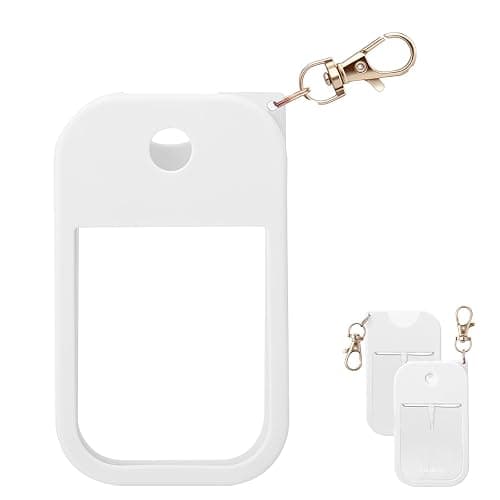 Palksky Hand Sanitizer Spray Case for Touchland,Silicone Case with Keychain for Power Mist and Glow Mist1 fl oz(White),Travel Size - Image 1
