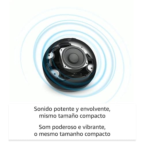 Echo Dot (5.ª generación, modelo de 2022) | versión internacional | Altavoz inteligente con Alexa | Antracita | No disponible en portugués (Portugal) thumbnail 2