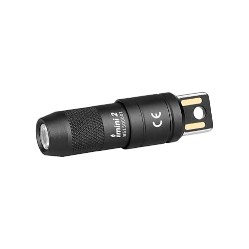 OLIGHT IMINI 2 EDC Rechargeable Keychain Flashlight, 50 Lumens Compact and Portable Mini LED Keyring Lights with Built-in Battery Ideal for Everyday Carry and Emergencies (Black) - Image 1