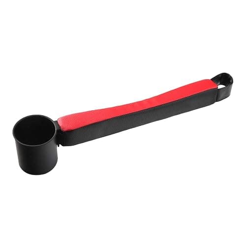 Supin 2 Prices Car Seat Gap Filler Pad PU Leather Console Side Pocket Organizer and one Cup for Cellphone Wallet Coin Key (Black+Red) thumbnail 8
