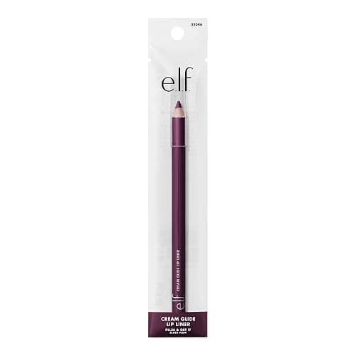 e.l.f. Cream Glide Lip Liner, Highly-Pigmented Pencil For Shaping & Sculpting Lips, Semi-Matte Finish, Vegan & Cruelty-Free, Plum & Get It thumbnail 8