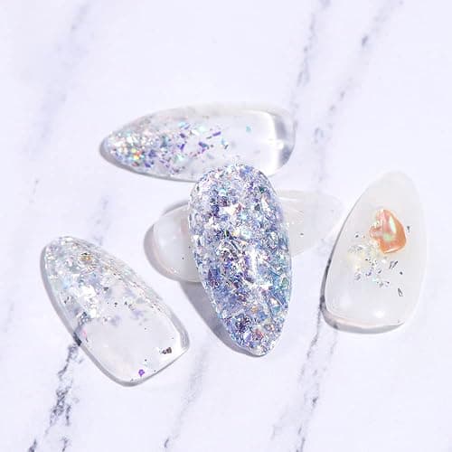 GZSYY Nagel Glitzer Nagelpulver Nail Art Glitter Pulver 6 Farben Nagel Pailletten Holographic Nagel Pigmente Glitzer für Nägel thumbnail 5