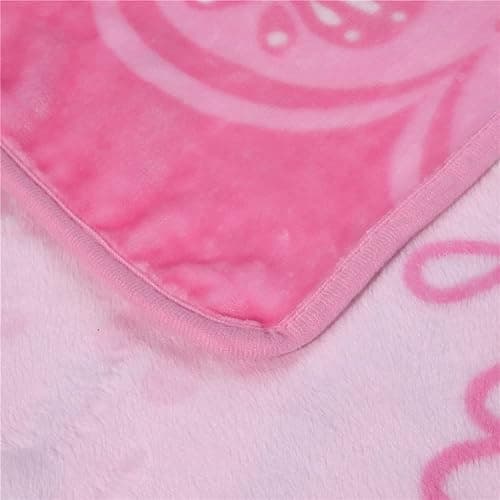 Cartoon Printing Throw Blanket for Girls Kids Adults, 40"x55", All Seasons Flannel Fleece Blanket, Soft & Warm Plush Blankets for Couch Sofa Bed Camping Travel (Pink 002) thumbnail 5