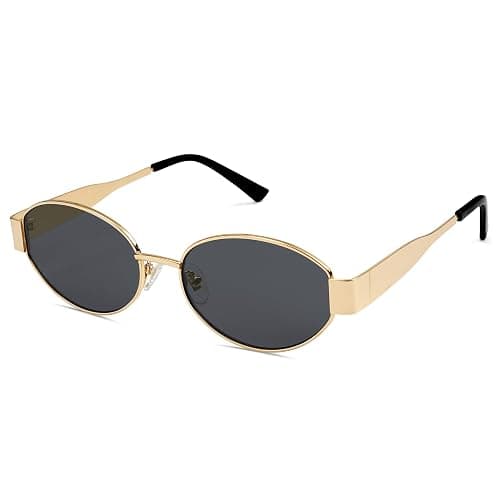 SOJOS Retro Oval Sunglasses for Women Men Trendy Sun Glasses Classic Shades UV400 Protection SJ1217 - Image 1