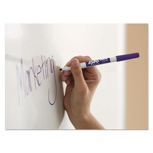 EXPO Dry Erase Markers, Low Odor Ink, Black, Fine Tip, 12 Count - Whiteboard, Calendar, Organization, Essential Supplies for Office, School, Classroom, Teachers thumbnail 2