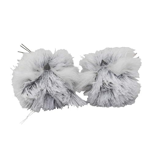 Kurt Adler 5-Inch Furry Gray Owl Set of 2 thumbnail 6
