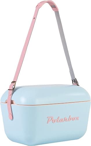 Polarbox Portable Cooler - Mini Cooler 20L, Beach Cooler, Small Portable Cooler, Vintage Cooler, Adjustable Handle, Polarbox Cooler, Portable Mini Cooler thumbnail 2