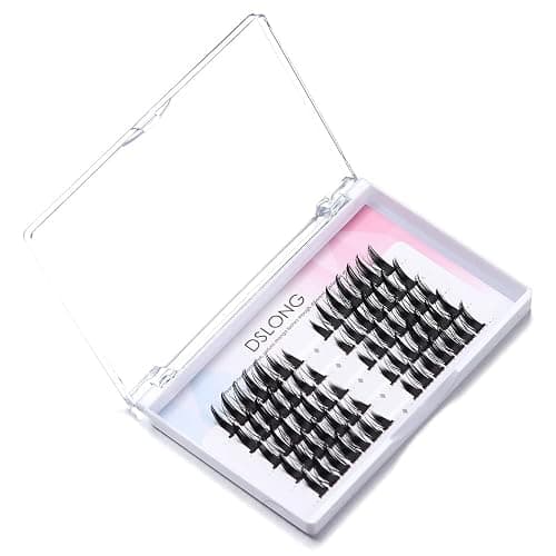 DSLONG Manga Lashes Natural Look Individual Lash Wispy Silky Anime Eyelashes Cluster Japanese Cosplay False Eyelashes Reusable, Look Like Extensions DIY At Home thumbnail 7
