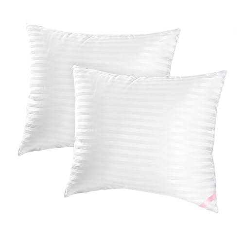 EIUE Throw Pillow Inserts, Machine Washable Pillows,Premium Polyester Fiber Fill for Sofa Bed & Decorative Cushions (White, 20x20inch) - Image 1