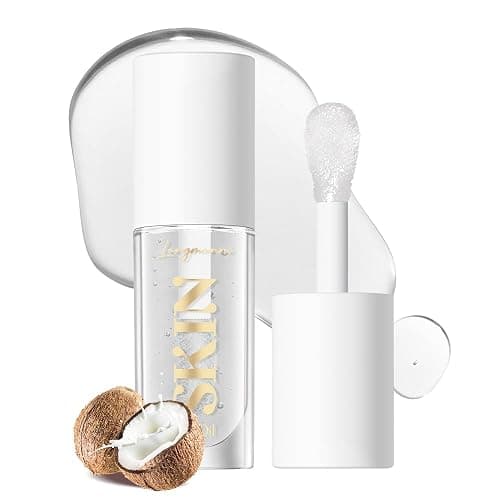 BANGFENG 2Pack Non-sticky Lip Oil, Moisturizing Glossy/Shiny Lip Gloss Oil PlumpingTint, Hydrating Lip Gloss Lip Balm, Long Lasting Nourishing Fruit Flavoure Lip Oils(Strawberry + Coconut) thumbnail 10