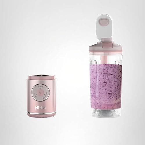 Ninja Blast Max, Portable Blender + Twist & Go, Personal Smoothie, Blend, Ice Crush, 3 Programs, Cordless, 22 oz removable Vessel, Dishwasher Safe, Leakproof, Pink, BC251PK thumbnail 13