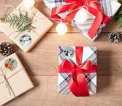 1000 Pcs Christmas Stickers, 2 Rolls 1.0" Christmas Stickers Christmas Tags Gift Labels Stickers Self-Adhesive Christmas Stickers for Kids Presents (Christmas Element) thumbnail 5