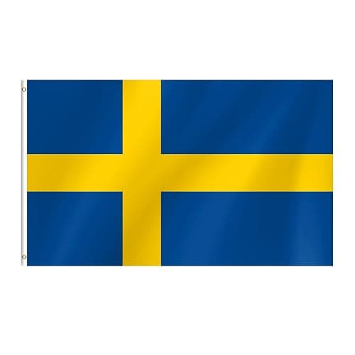 Sweden Flag 3x5 Ft Swedenn Flag for Party Parades Sports Events Patriotic Holidays Outdoor Indoor Decorations - Image 1
